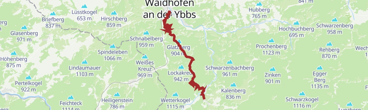Route map: Via Trinitatis 3. Etappe: Opponitz